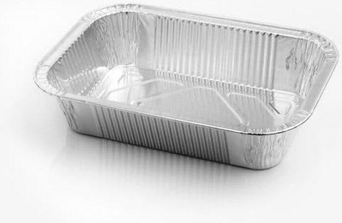 Aluminium Bakplaten Grill Schalen Schoon Grillen Hoge Warmtebestendigheid 100 Stuks Zilver