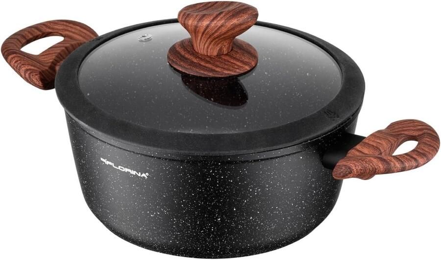 Aluminium Braadpan 28 cm 6 5L met Antiaanbaklaag Geschikt voor Inductie en Alle Vuurtypes