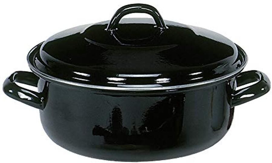 Aluminium Braadpan 28 cm Inductie Geschikt Zwart