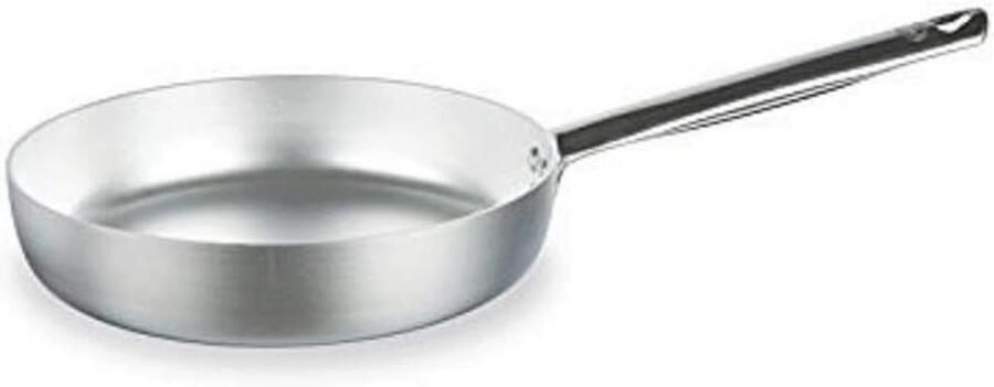 Aluminium Braadpan 28 cm met Rvs Handgreep Geschikt voor Gasfornuizen