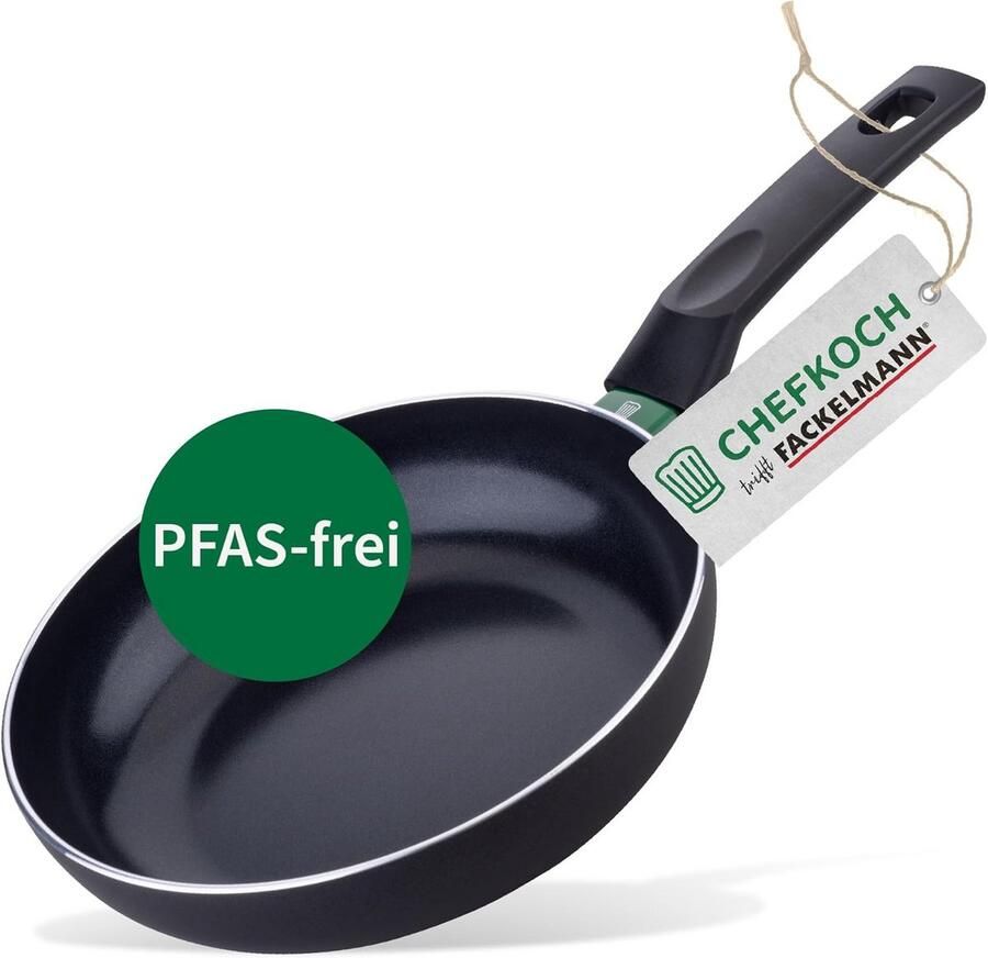 Aluminium Braadpan Keramische Koekenpan Dagelijks Koken PFAS-vrije Antiaanbaklaag Diameter 20 cm Zwart