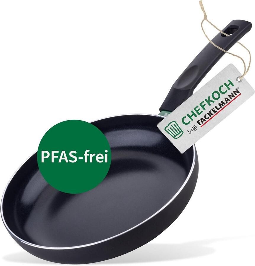 Aluminium Braadpan Kookpan Dagelijks Koken Keramische Antiaanbaklaag 24 cm Diameter Zwart
