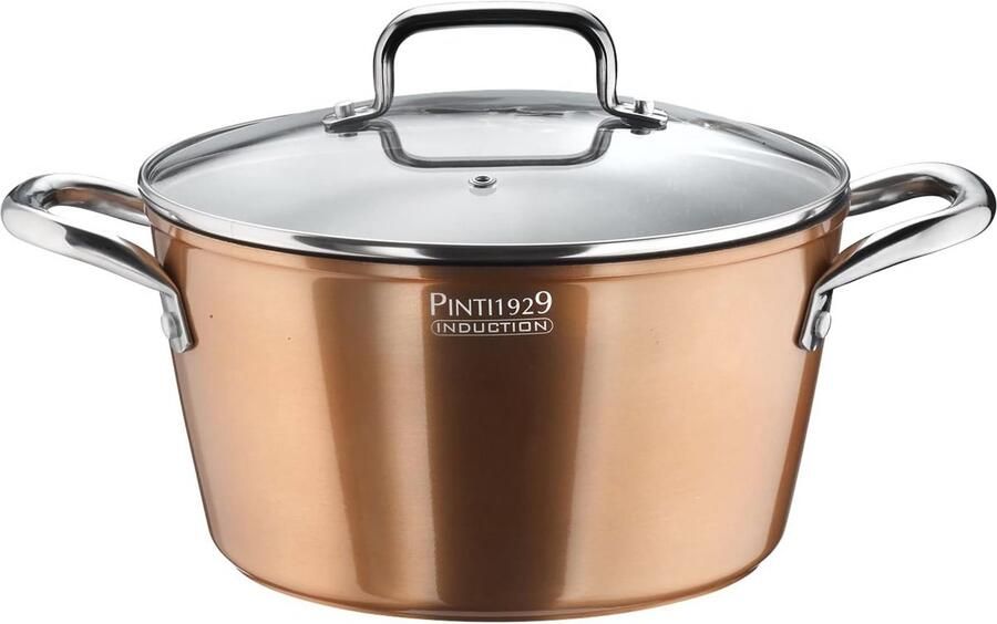 Aluminium braadpan met deksel 28 cm Ø Materic serie met QuanTanium coating voor inductie