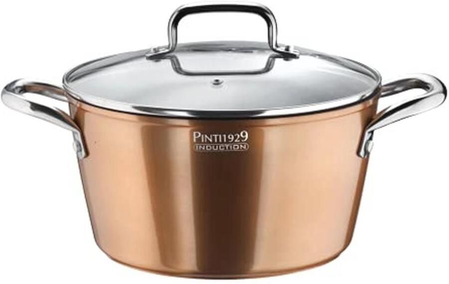 Aluminium braadpan met deksel 28 cm Ø Materic serie met QuanTanium coating voor inductie
