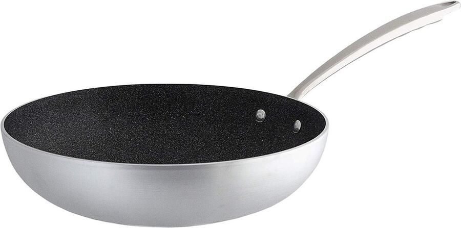 Aluminium braadpan met extra sterke antiaanbaklaag voor gelijkmatige warmte