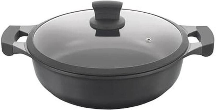 Aluminium Casserole 30 cm Antiaanbaklaag Geschikt voor Alle Kookplaten