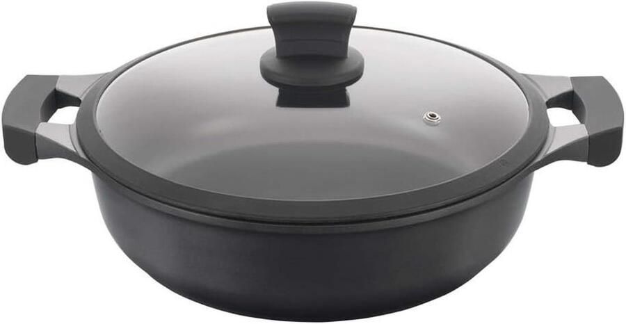 Aluminium Casserole 30 cm Antiaanbaklaag Geschikt voor Alle Kookplaten