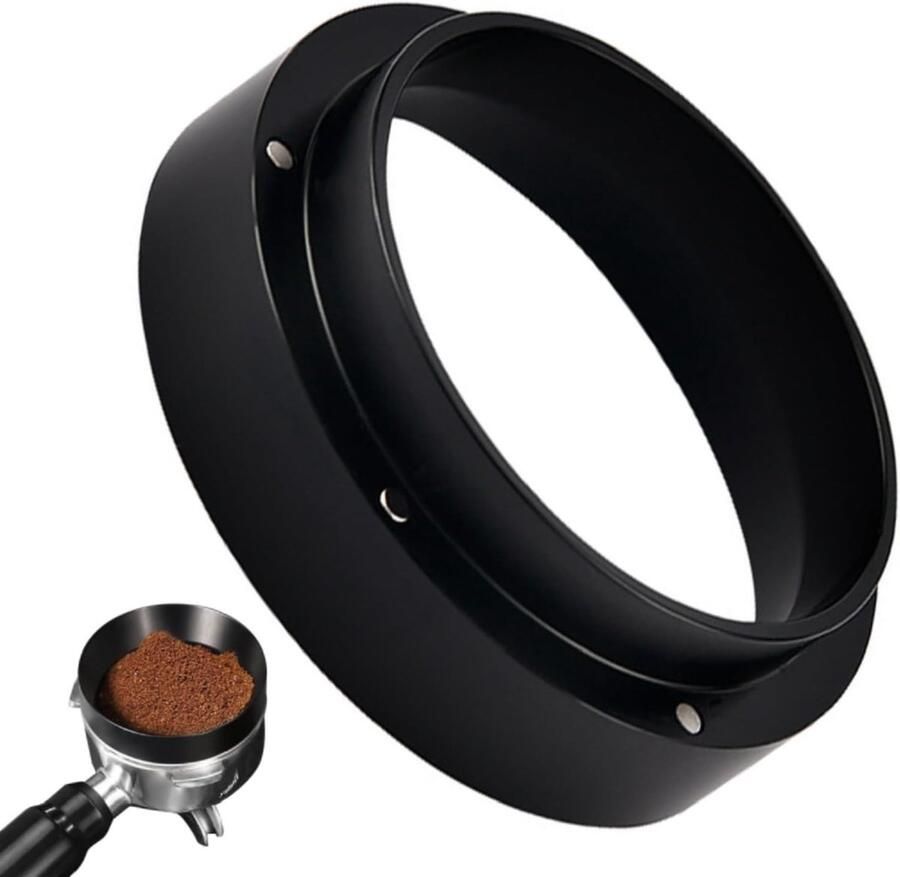 Aluminium Doser voor Koffie 51mm Vulpunt voor Espresso Magnetische Koffiedispenser voor Thuis en Cafégebruik Barista Accessoire
