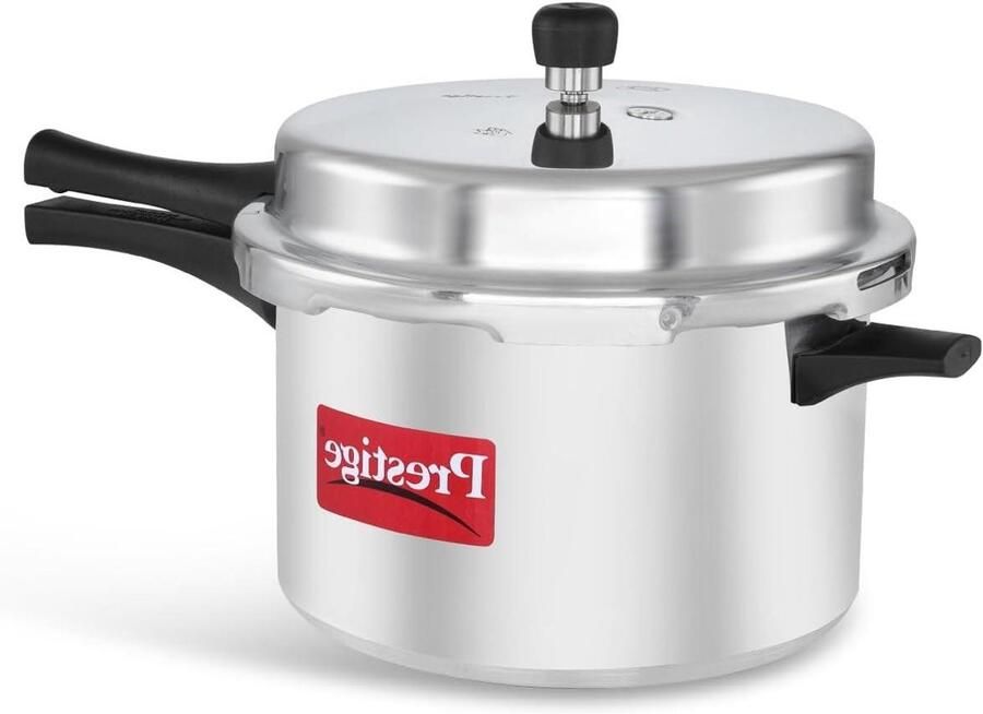 Aluminium Drukpan Snelkookpan Pan Snel Koken Vergrendelbaar Deksel 8.5 Liter Zilver