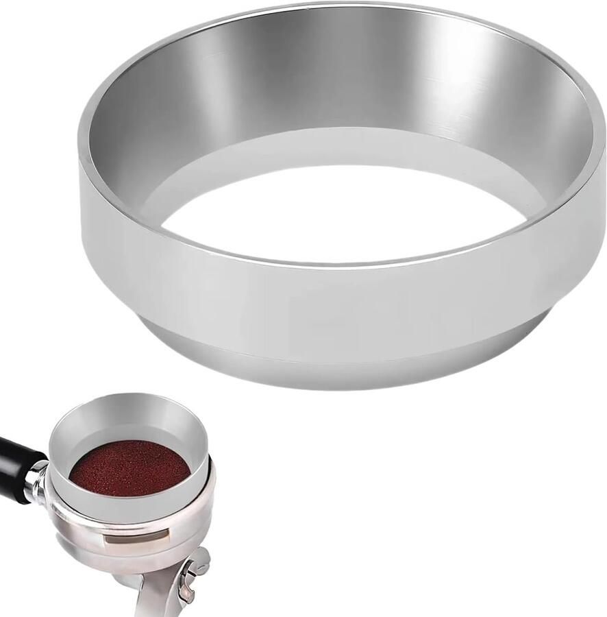 Aluminium koffie dispenser ring 51mm magnetische doseer funnel voor espresso accessoires voor nauwkeurig vullen van koffiepoeder en brouwkom