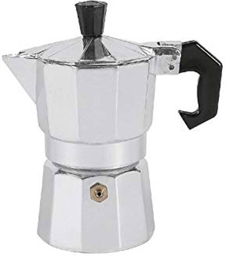 Aluminium espressokoker voor 1 kopje – Traditionele espresso bereiding