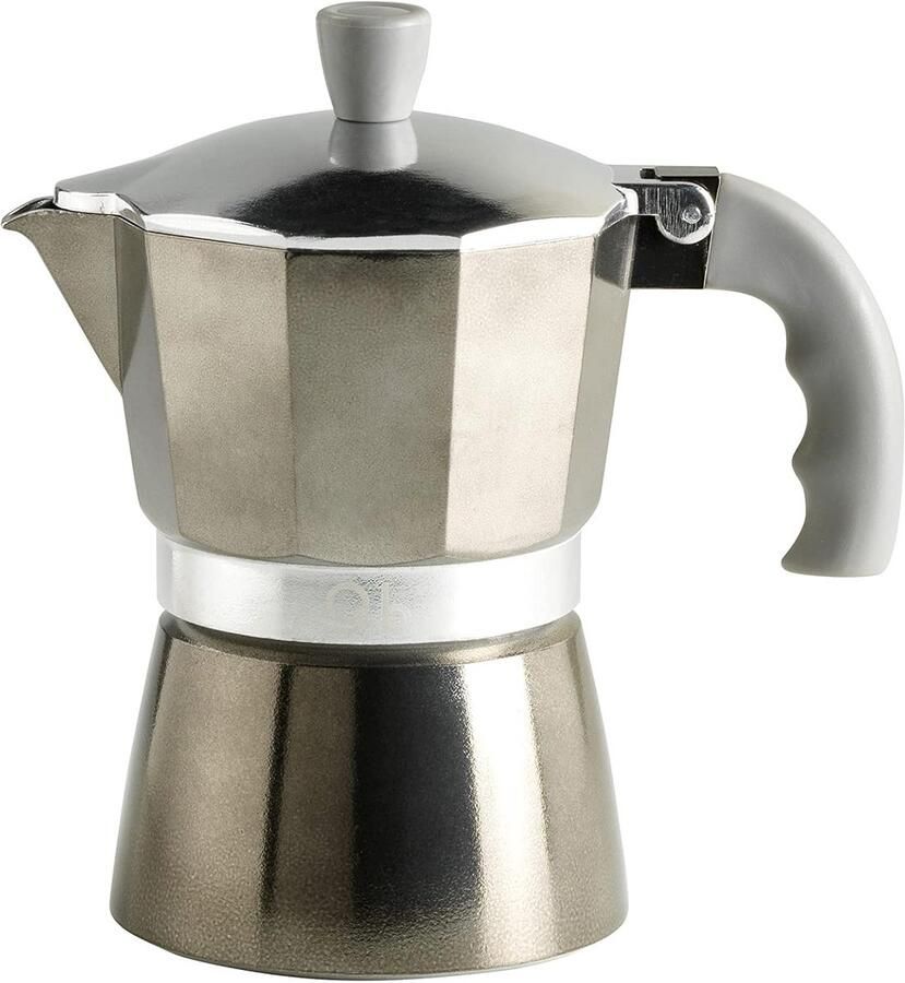 Aluminium Espressomaker voor 3 Kopjes Geschikt voor Gas Keramisch en Elektrisch Fornuis