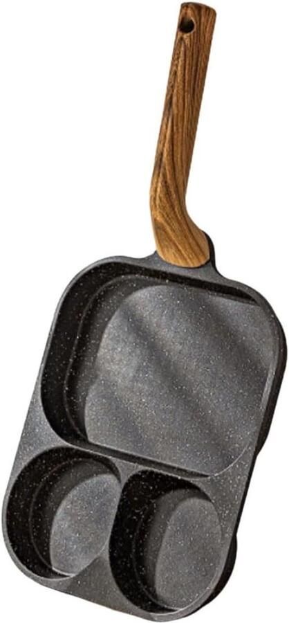 Aluminium Frituurpan Keukenpan Lekkere Snacks Maken Multifunctioneel 3-in-1 19 cm Zwart