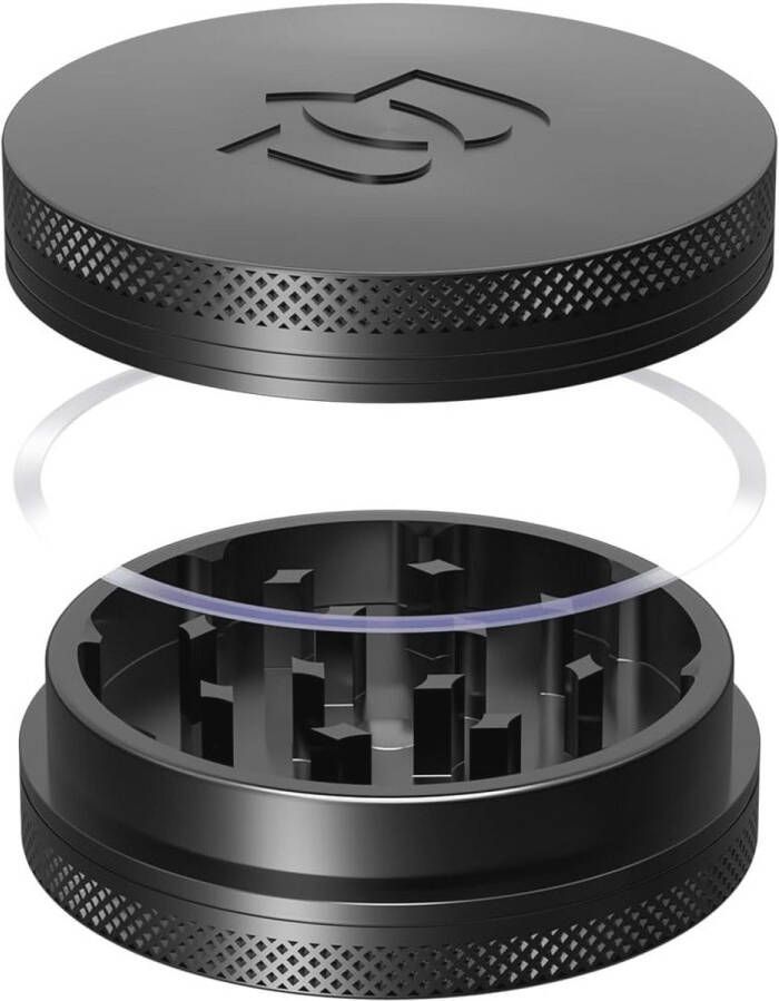Aluminium Grinder 2-delige Grinder voor Kruiden Specerijen en Herbs 55 mm