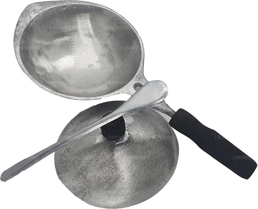 Aluminium Pan Koekenpan met Deksel Hoppers Maken Duurzame Afwerking 15 cm Diameter Aluminium