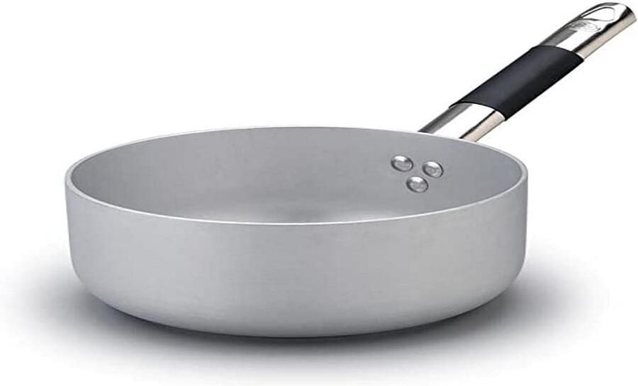 Aluminium Inductiepan 20 cm met Antiaanbaklaag – Diep Koekenpan voor Inductiekoken