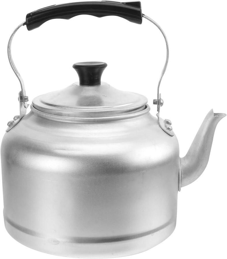 Aluminium Ketel Theeketel Waterkoker Heet Water Zetten Anti-verbrandingshandvat 3L Zilver