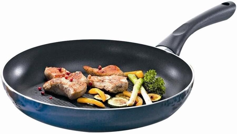 Aluminium Koekenpan 20 cm met Antiaanbaklaag voor Alle Warmtebronnen Inclusief Inductie