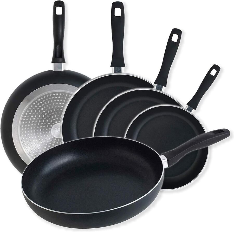 Aluminium Koekenpan Antiaanbakpan Koekenpan Dagelijks Koken Hoge Weerstand Dubbellaags 30 cm 3 mm Cranberry