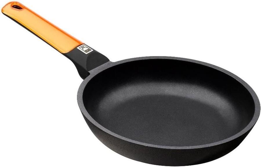 Aluminium Koekenpan Dagelijks Koken Energiebesparend Systeem 28 cm Oranje
