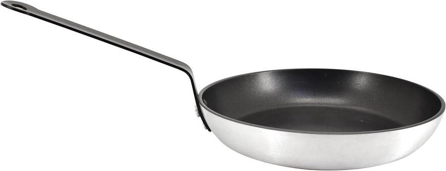 Aluminium Koekenpan Inductie Professioneel Koken Teflon Professional Horeca Antiaanbaklaag 7 liter Grijs