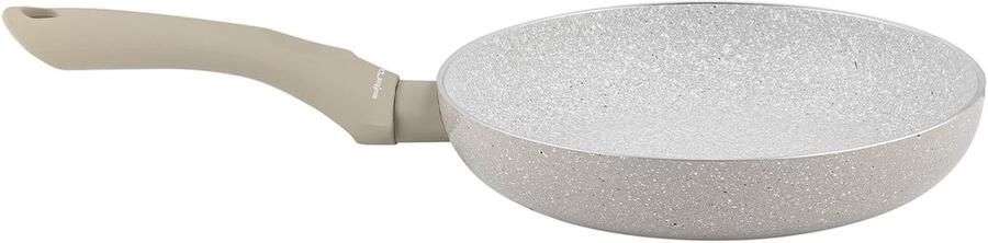 Aluminium Koekenpan Koekepan Koekenpan Gezond Koken Antiaanbaklaag 20 cm Grijs
