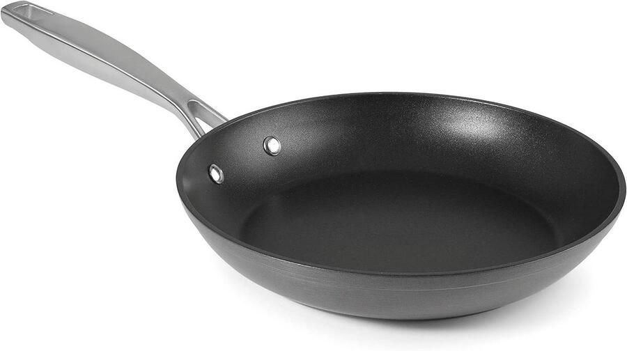 Aluminium Koekenpan Koekepan Koken Versterkt met titanium 24 cm Grijs