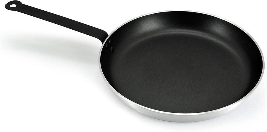 Aluminium Koekenpan met anti-aanbaklaag Professioneel Koken Ovenvast tot 240°C Ø 32 cm Zilver