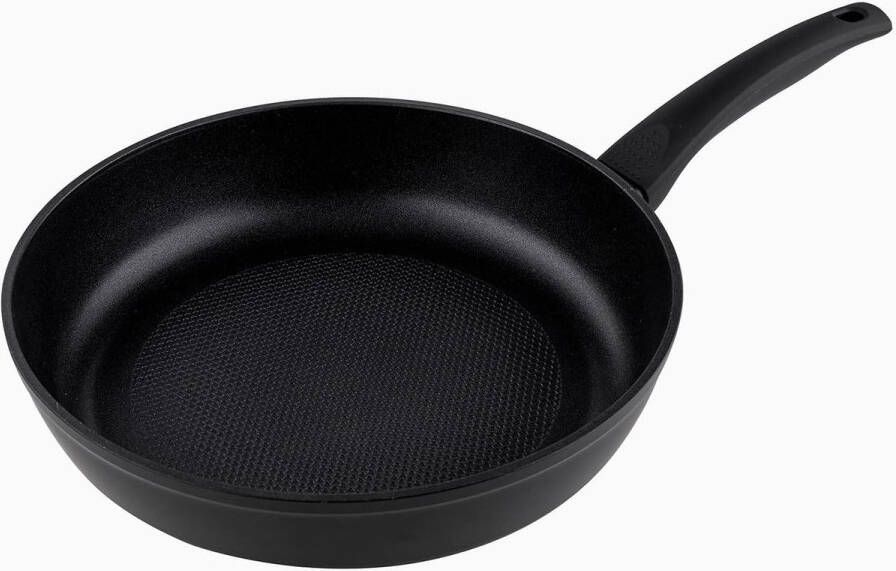 Aluminium Koekenpan met Antiaanbaklaag Inductie Geschikt 1 stuk Zwart 26 cm