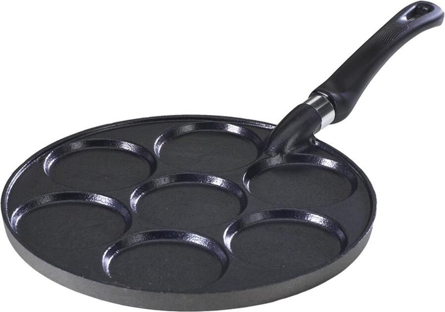 Aluminium Koekenpan voor Kleine Pannenkoeken Poffertjes 26.7 cm