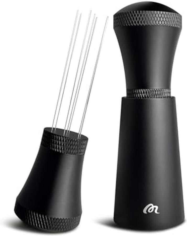 Aluminium Koffieroerders Distributeur met Stand Espresso WDT Tool met 7 Naalden en 3 Vervangende Naald