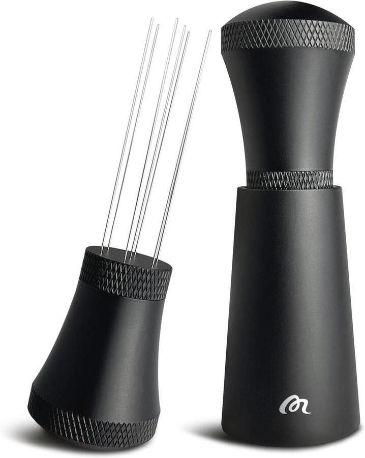 Aluminium Koffieroerders Distributeur met Stand Espresso WDT Tool met 7 Naalden en 3 Vervangende Naald