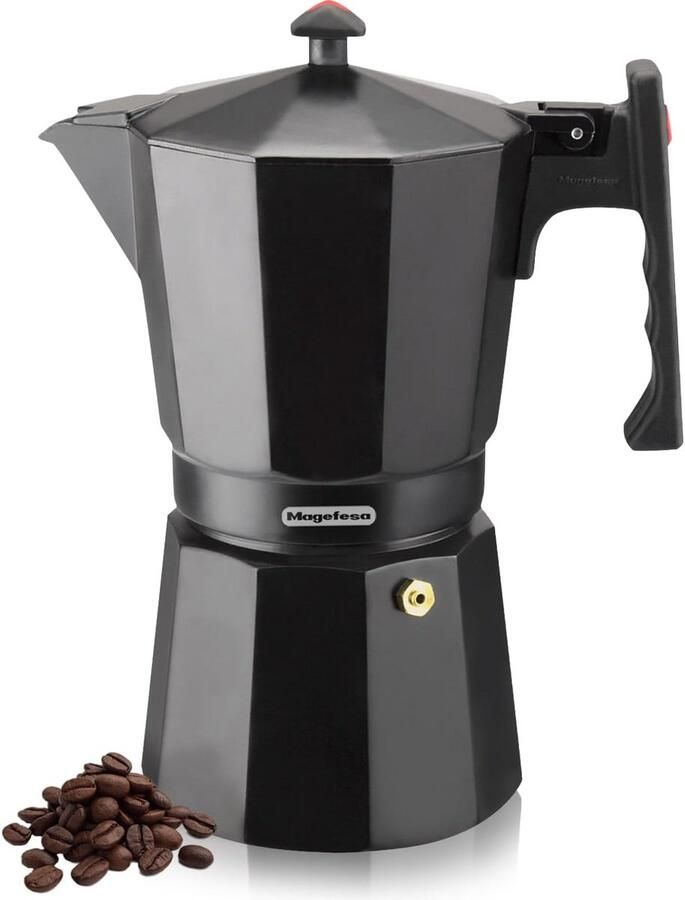 Aluminium Koffiezetapparaat voor 3 Kopjes Geschikt voor Alle Warmtebronnen