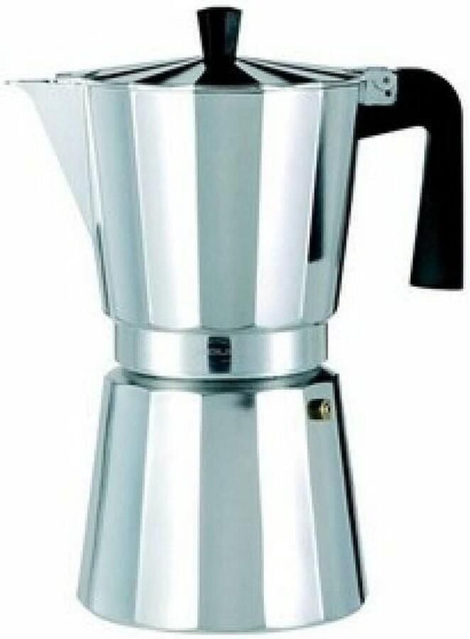 Aluminium Koffiezetapparaat voor 3 Kopjes Zwart Klassiek Ontwerp