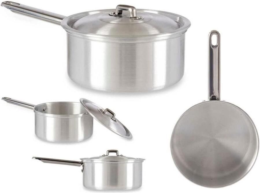 Aluminium Kookpan Vleespan Sauspan Koken zonder Vet Coating 20 cm Zwart