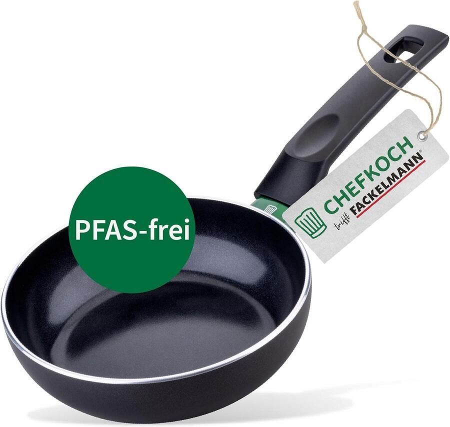 Aluminium Pan Braadpan Koekenpan Kleine Porties Koken Keramische Antiaanbaklaag 16 cm Diameter Zwart