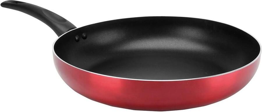 Aluminium Pan Koekenpan Eten Bereiden Antiaanbaklaag Ø 32 cm Rood