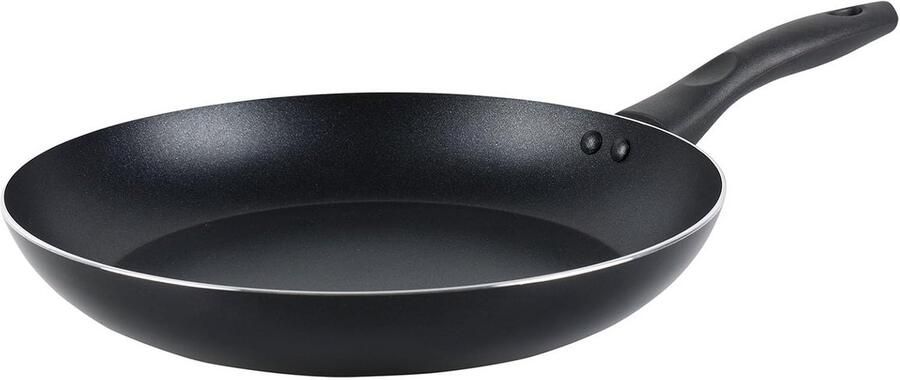 Aluminium Pan Koekenpan Gezond Koken PFOA-vrije Antiaanbaklaag Ø 28 cm Zwart