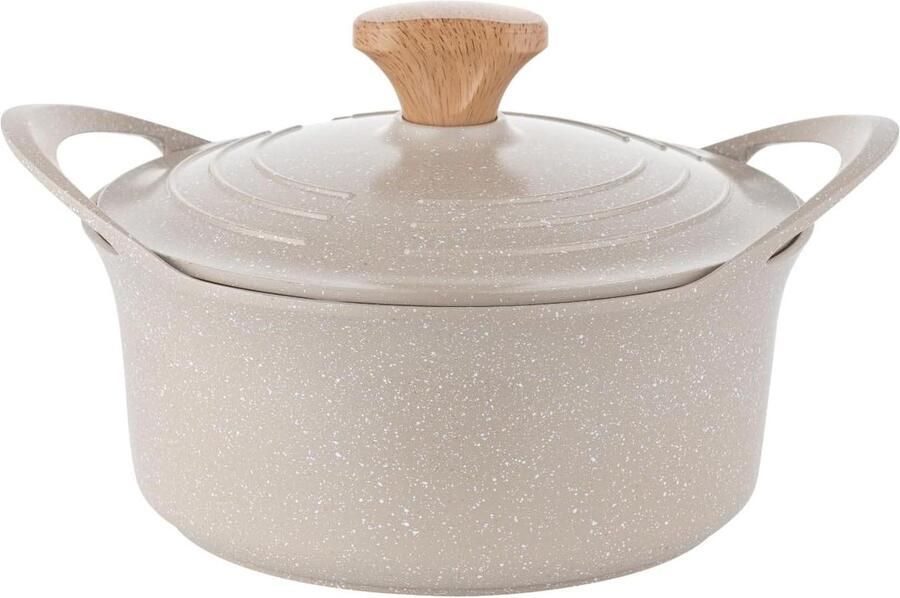 Aluminium Pan Kookpan Fornuis Gezond Koken Keramische Antiaanbaklaag 28 cm Grijs