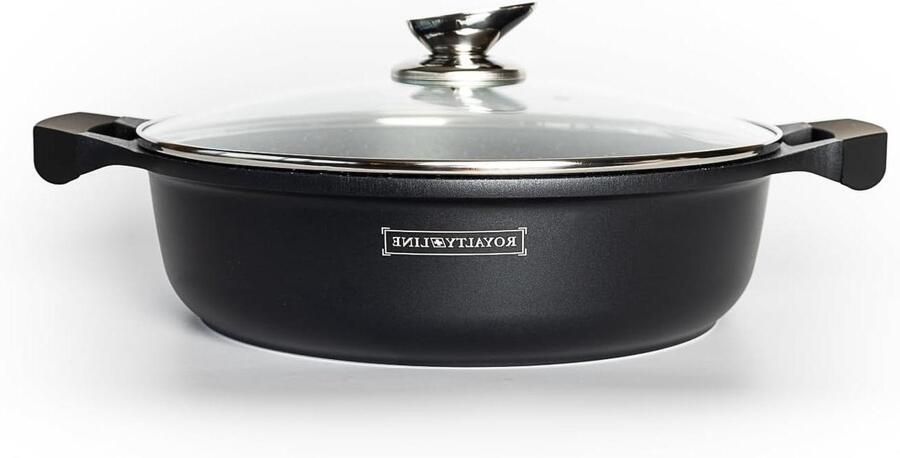 Aluminium Pan Kookpan Marmite Gezond Koken Marmeren Anti-aanbaklaag 34 cm Marmer