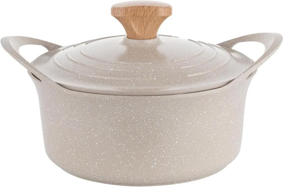 Aluminium Pan Kookpot Keuken Gezond Koken Keramische Antiaanbaklaag 43 Liter Zwart