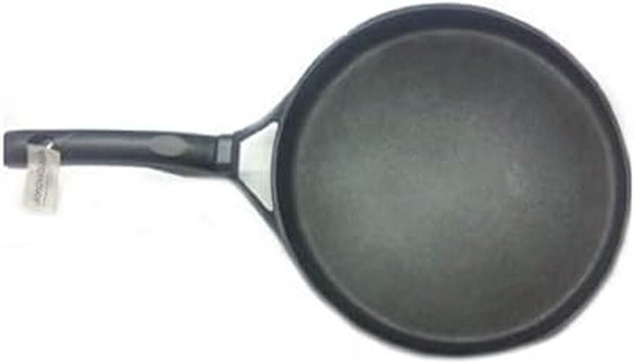 Aluminium Pan Platte Koekenpan Pannenkoeken Bakken Zware Kwaliteit 28 cm Zwart