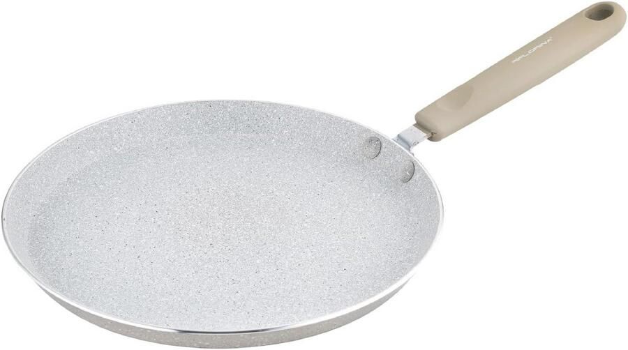 Aluminium Pannenkoekenpan 25CM met Antiaanbaklaag Snelle Verhitting en Comfortabele Handgreep Geschikt voor Alle Kookplaten