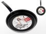 Pannenkoekenpan Aluminium Crêpepan Gezond Koken Anti-aanbaklaag 24 cm Zwart - Thumbnail 1