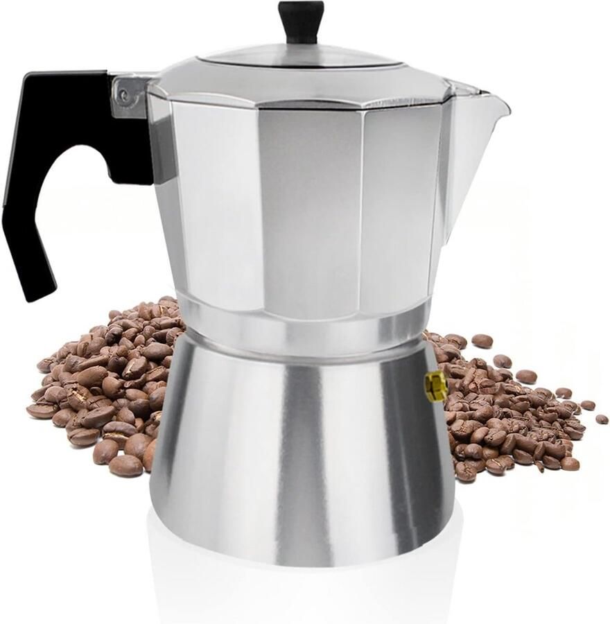Aluminium Percolator voor 3 Kopjes Italiaanse Espressomaker voor op het fornuis