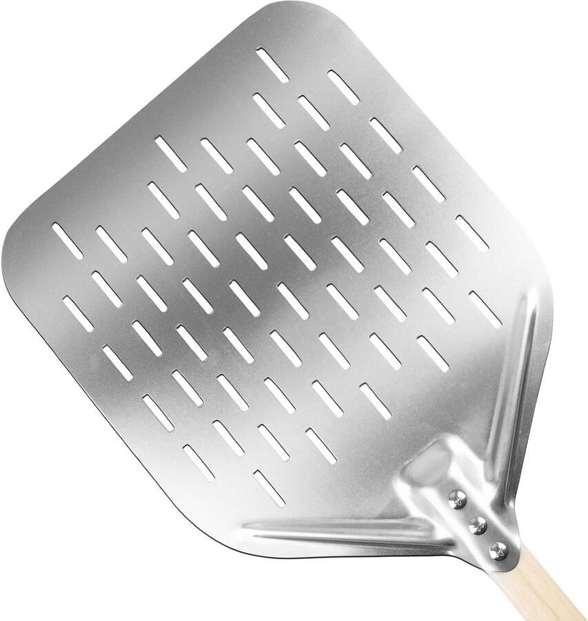 Aluminium Pizza Schep met Verwijderbare Handgreep Professionele Pizza Slider voor Gasgrill en Oven Ideaal voor Grote Pizza's 40 x 30 cm Perfect voor Thuisgebruik en Barbecue