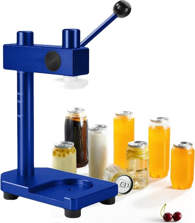 Aluminium Sluitmachine Handmatige Seamer Flessen Afsluiten Verstelbare Hoogte 250-700 Ml Groen