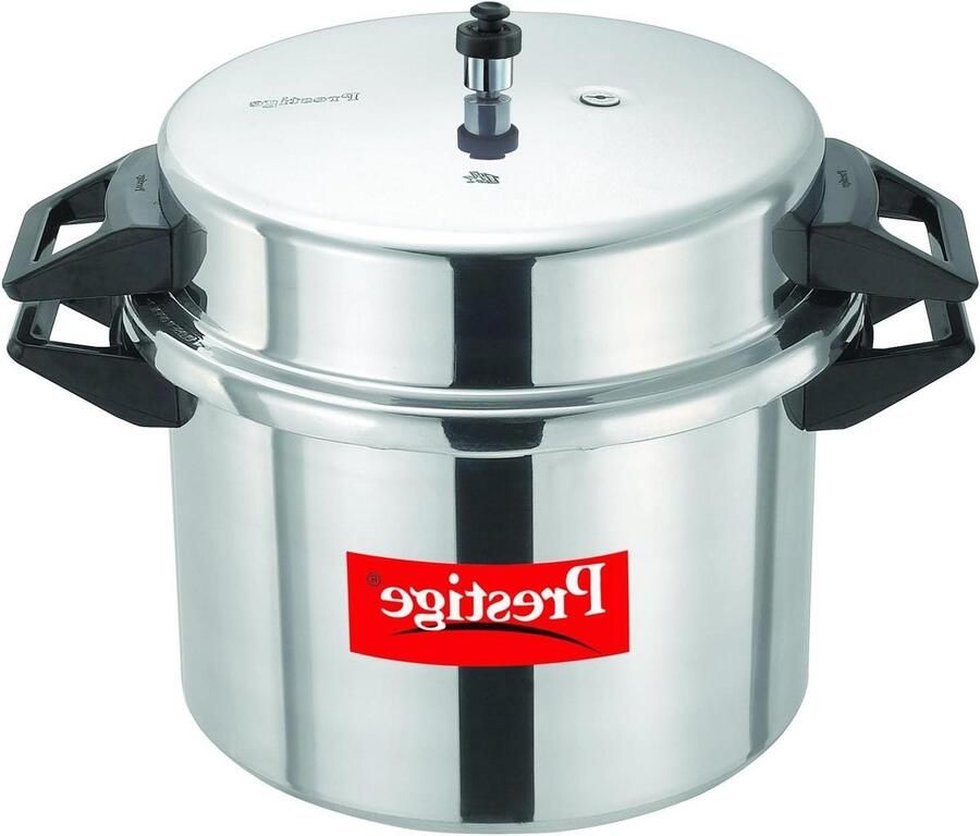 Aluminium Snelkookpan Diepe Drukpan Snel Koken Versterkte Nokken 20 Liter Aluminium