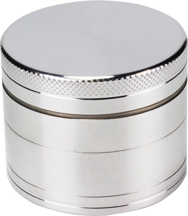 Aluminium Specerijen Grinder 50mm 4 Delen met Zeef en Scraper