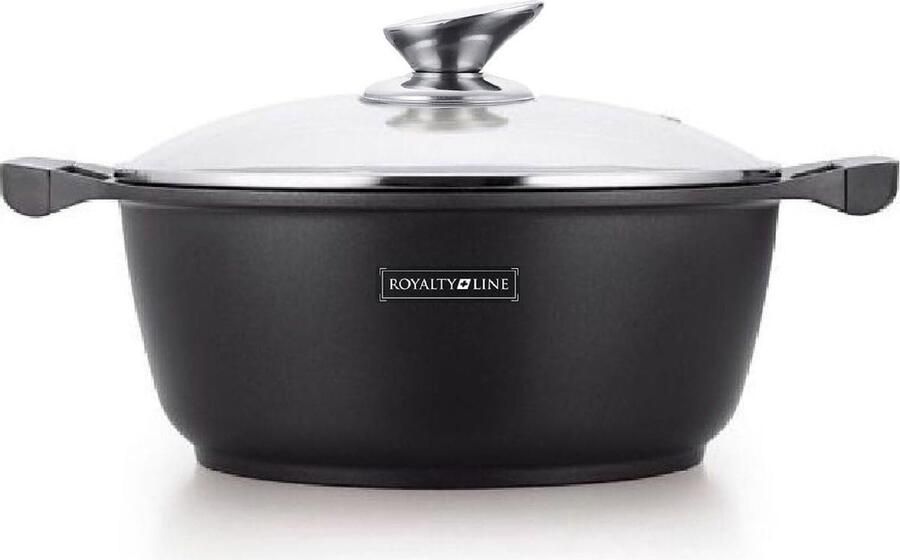 Aluminium Steelpan 32 cm met Greblon Marmer Anti-Aanbaklaag Geschikt voor Alle Warmtebronnen